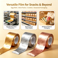 Sacs personnalisés en film laminé pour rouleaux d'œufs, haute barrière, en aluminium, adaptés à l'emballage automatique