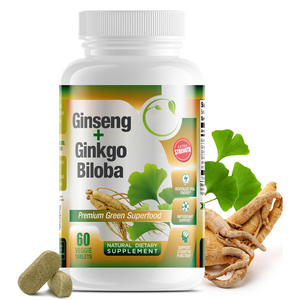 Marque privée OEM ODM Prix d'usine Comprimés d'extraits de plantes naturels Ginseng Ginkgo <span class=keywords><strong>Biloba</strong></span> Capsules de poudre de <span class=keywords><strong>Gingko</strong></span> <span class=keywords><strong>Biloba</strong></span> - Product Image 1