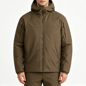 Custom <strong>Men's</strong> Mountaineering <strong>Jacket</strong> Hooded Full Zip <strong>Padded</strong> Windproof Cold Resistant Water Resistant Winter Outdoor Hiking ODMOEM - Product Image 2