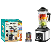 Multifunctionele elektrische blender en molenmixer van roestvrij staal, 2-in-1, voor verse sapjes en smoothies