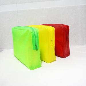 Color Pvc Transparent Waterproof Large Capacity Zipper <b>Pencil</b> case <b>Pencil</b> Bag Cosmetic Bag - Product Image 5