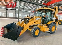 Chargeuse-pelleteuse JCB 3CX d'occasion, chargeuse-pelleteuse sur roues d'origine pour travaux de construction polyvalents
