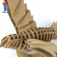 3D Oluklu Mukavva Güvercin Modeli Boyasız DIY Montaj Kuş Bulmaca Kraft Kağıt Güvercin Yapı Seti Masa Eğitici Oyuncak
