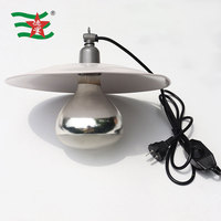 Kit de protection pour lampe de reproduction avec interrupteur de contrôle de température et cordon, support de lampe en aluminium à trois voies pour animaux