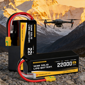 סוללת ליתיום TMK 22AH 46.2V LiPO לחקלאות חכמה, מרוצי רחפנים, רחפני FPV, מתח גבוה - Product Image 1