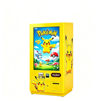Máquina Expendedora de Tarjetas Pokémon de Alta Calidad, Montada en la Pared, con Pantalla Táctil de 32 Pulgadas, Compatible con Múltiples Métodos de Pago, Sin Supervisión