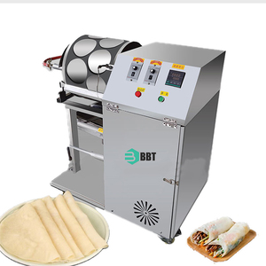 Máquina eléctrica para hacer láminas de Tortilla, máquina para hacer piel Roti, máquina para hacer panqueques de grado alimenticio - Product Image 1