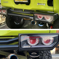 Pare-chocs arrière en acier pour Suzuki Jimny, compatible avec les feux arrière d'origine, compatible avec JB64 JB74 3 portes 5 portes, accessoires extérieurs tout-terrain