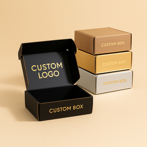 Custom Printed Logo Corrugated Shipping <strong>Box</strong> <strong>for</strong> Cosmetic Essential Oil <strong>Bottle</strong> Packaging Folding Cardboard Mailer Paper Gift <strong>Box</strong> - Product Image 2
