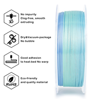 Filament d'imprimante 3D ZIRO Pla Rainbow, dégradé multicolore, matériaux d'impression 3D, plastique, soie brillante, filament Pla