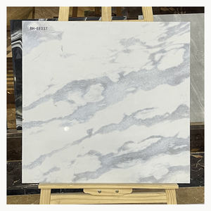 أرضية رخامية عالية الجودة 60x60 لامعة من كارارا بورسلين أبيض بورسلين بيسو بورسلاناتو للحدود الريفية للمعيشة الداخلية - Product Image 4