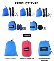 Hamac portable léger en nylon Ripstop E-RIKE, de haute qualité, robuste, pour le camping, hamac personnalisé pour adultes