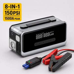 YILIE Démarreur de batterie 8-en-1 <span class=keywords><strong>avec</strong></span> pompe à air et souffleur 8000mAh 1500A de crête, batterie externe pour voiture, <span class=keywords><strong>gonfleur</strong></span> de pneus, vente en gros - Product Image 1