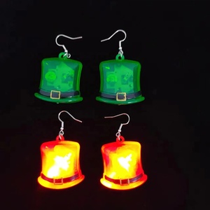 Fiesta del Día <span class=keywords><strong>de</strong></span> <span class=keywords><strong>San</strong></span> <span class=keywords><strong>Patricio</strong></span> Festival personalizado Pendientes ligeros Imprimir Suministros para eventos Decoración - Product Image 4