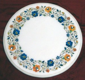 Round Designer Handcraft Excellent Restaurant <b>Coffee</b> <b>Table</b> Top - Product Image 4