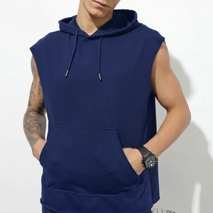 เสื้อฮู้ดผู้ชายผ้าคอตตอนขนแกะมีซับใน300ก. เสื้อแบบเรียบสำหรับผู้ผลิตออกแบบได้ตามต้องการ - Product Image 1