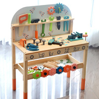 Jouet d'atelier Montessori en bois naturel, modèle éducatif, ensemble d'outils de jeu d'imitation pour enfants de 2 à 13 ans