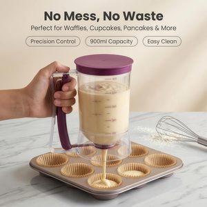 Dispensador de Masa para Cupcakes y Panqueques de Plástico de Alta Calidad, Fabricado con Funciones de Medición - Product Image 6