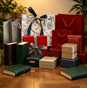 Collection de boîtes cadeaux carrées en papier de luxe tendance avec sac de shopping raffiné pour les boutiques et les marques en gros - Product Image 3