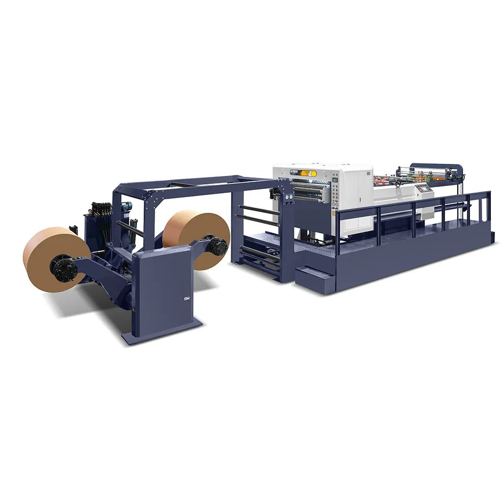 Máquina de corte de papel de alta velocidade MSC-1400-2 a4 automática 2 rolos desembaraçando corte para folha coletor automático