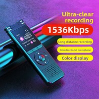 Enregistreur vocal Lecteur MP3 8828 USB 2.0 Stylo d'enregistrement WAV Écran HD Réduction du bruit Idéal pour les cours et les affaires en déplacement