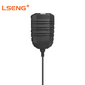 Micrófono de hombro PTT de doble pin LSENG K con cable en espiral, micrófono de mano compatible con <span class=keywords><strong>radio</strong></span> portátil bidireccional Kenwood - Product Image 2