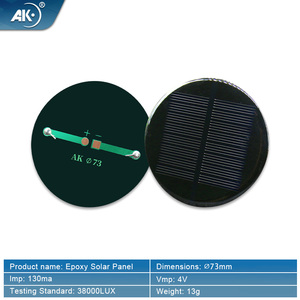 <span class=keywords><strong>Mini</strong></span> panneaux solaires époxy MONO AK73 4V 130ma 300 + modèles en stock <span class=keywords><strong>pour</strong></span> charge de batterie OEM fournisseur en gros prix d'usine bricolage - Product Image 2
