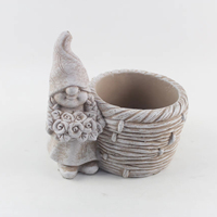 Pot de fleurs en ciment classique, écologique et fait main, pour la maison et le jardin, petit format, utilisation intérieure/extérieure, vase, décoration de sol
