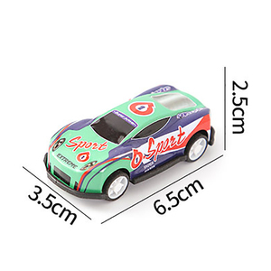 Voiture miniature en métal alliage, jouet à friction, modèle de véhicule miniature, corps en fonte, action de recul, style dessin animé, cadeau de jeu pour enfants - Product Image 2