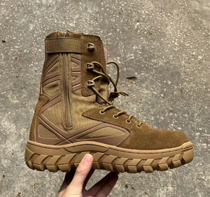 Botas de Desierto DFA120 en Gamuza Negra, Verde y Marrón Coyote, Personalizadas - Product Image 6
