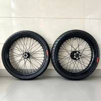 Roues Supermoto légères 17 pouces Surron Light Bee X, moyeux CNC 7075, pneus de rue à haute adhérence, Plug & Play, jeu de roues pour vélo électrique