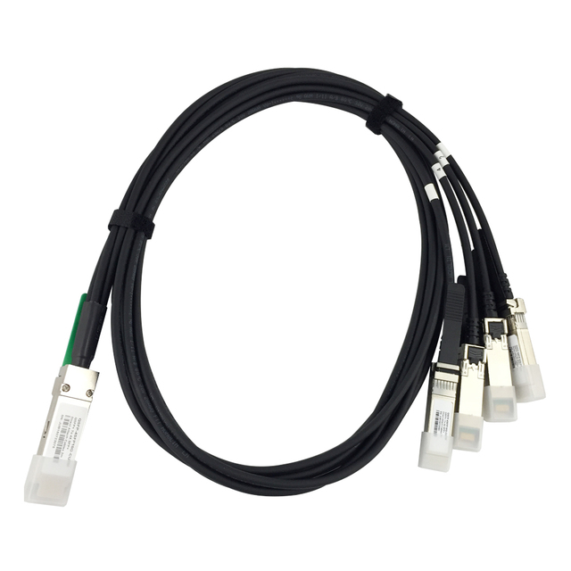 QSFP-4SFP25G-CU3M Compatible 100G QSFP28 to 4 x 25G SFP28 Passive Direct Attach Copper Breakout Cable