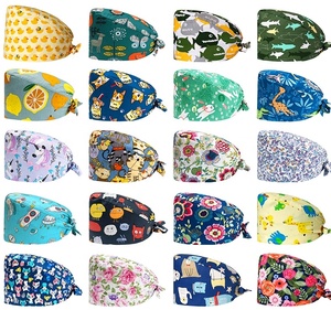 Berretto da <span class=keywords><strong>lavoro</strong></span> per allattamento Unisex con stampa di animali da compagnia con cappuccio da <span class=keywords><strong>lavoro</strong></span> per cure per animali domestici cappello da laboratorio traspirante in cotone regolabile - Product Image 2