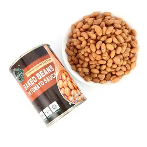 white canned beans baked beans in tomato wholesale 400g /425g white beans canned food