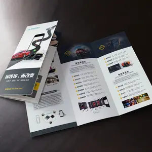 Customized printing material A5 A4 brochure product manual catalog saddle booklet flyer poster brochure