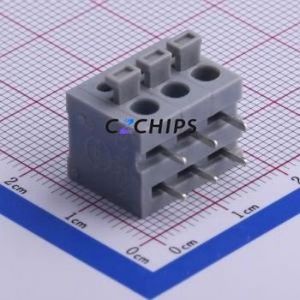KF211R-5.0-3P Spring Terminal Block Bent Lead Through Hole,P=5mm Connector 5mm 3P 3 15A - Product Image 1