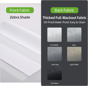 Nouveau filtrage de haute qualité <span class=keywords><strong>Anti</strong></span> <span class=keywords><strong>UV</strong></span> télécommande électrique Double couche zèbre stores <span class=keywords><strong>pour</strong></span> Windows - Product Image 2