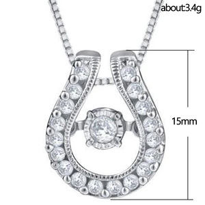 Collana con Ciondolo a Forma di Lettera U per Donne, Catena con Charm a Cuore, Gioielli alla Moda per Uso Quotidiano, Regalo - Product Image 2