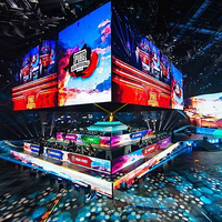 Fondo de pantalla de fondo Led de escenario 500x500 Panel Led P2.6 P3.91 Iglesia Interior Led Video Wall para Dj Booth Concierto Evento