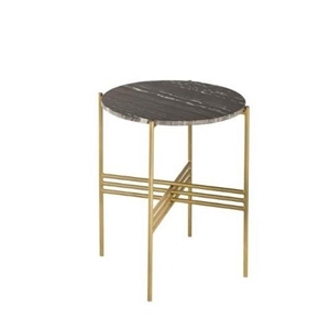 Modern Gold Finish Metal <b>Coffee</b> <b>Table</b> With <b>Black</b> Marble Top Elegant Living Room Decoration Furniture - Product Image 1