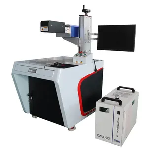 3D Dynamic focalização 5W 10W máquina UV da marcação do laser para a superfície curvada egular superfície curvada irregular
