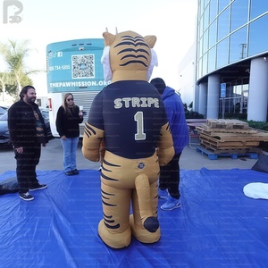 Costume da Mascotte Tigre Gonfiabile Gigante 3m in Tessuto Oxford Personalizzato con Logo per Squadre Sportive/Scuole/Stadi di Calcio/Eventi Sportivi - Product Image 3