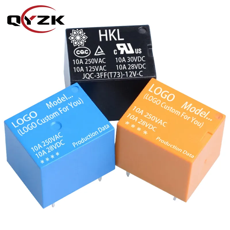 12v Relay Manufacturer JQC-3F Spdt Pcb 5 Pin T73 Rele Dc 48v 24v 12 Volt 5v Relay Electromagnetic Power Relee Electric Relay 12v