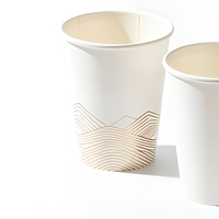 Gobelet en papier kraft biodégradable, écologique, de qualité alimentaire, durable, à paroi simple/double, pour boissons chaudes/froides