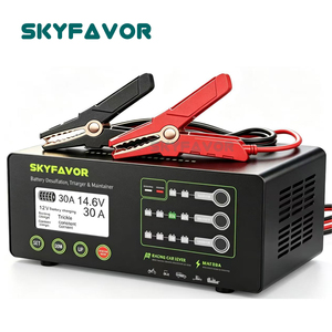 Chargeur de batterie réglable 12V 24V 30A à alimentation directe du fabricant, rapide, intelligent et universel pour batteries au plomb-acide et au lithium LiFePO4 - Product Image 3