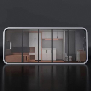 Contenedor portátil prefabricado móvil de 20 pies y 40 pies, casa de cabina de manzana Popular para edificio de oficinas, centro comercial, Oficina al aire libre - Product Image 6