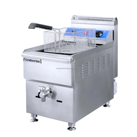 Machine à friture au gaz intégré, appareil Commercial de restauration professionnel certifié Ce, 18l, usage Commercial, personnel, pour la friture, maïs, chien