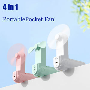 Wholesale 4 In1Mobile Phone Charging Bank <b>Mini</b> Portable Small Fan Handheld Folding <b>USB</b> Desktop - Product Image 6