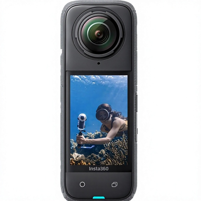 Insta360 X4 Invisible Dive Bundle 8K Waterproof 360 Action Camera 4K Wide-Angle Video Selfie Stick Removable Lens Guards 135 Min