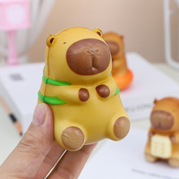 Jouet anti-stress en mousse PU à levée lente Kapibara San 2025, figurine d'animal à presser, directement du fabricant